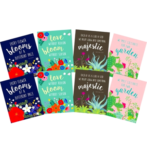 Barker Creek Art Prints, Bloom & Grow, Set of 8 Art Prints - Picture 1 of 5